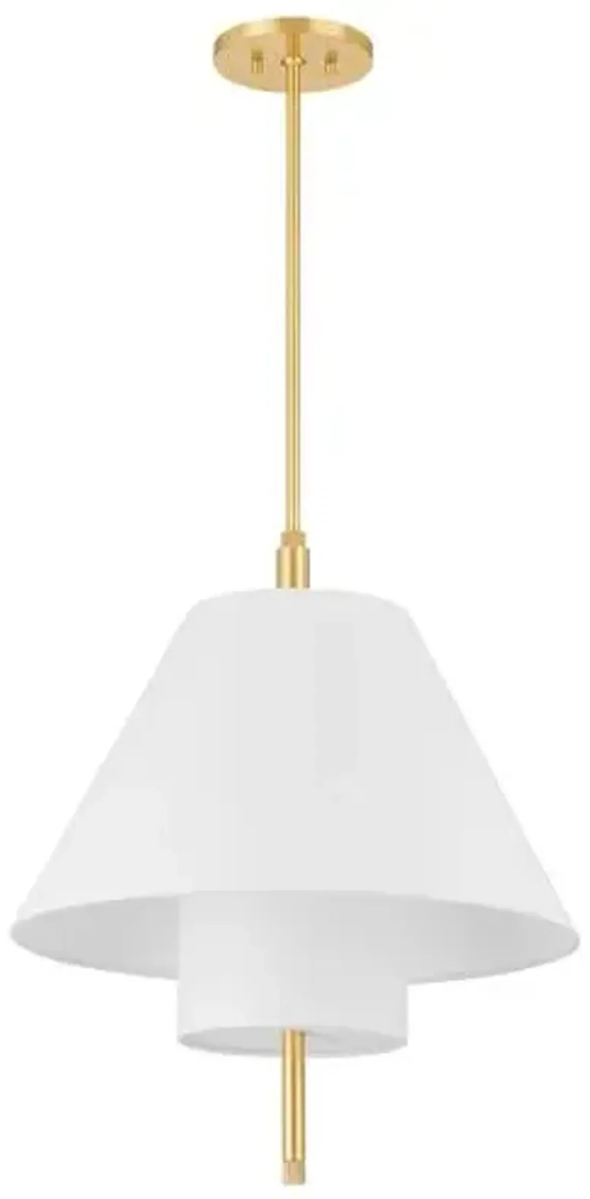 Glenmoore Belgian Linen Pendant - Gold