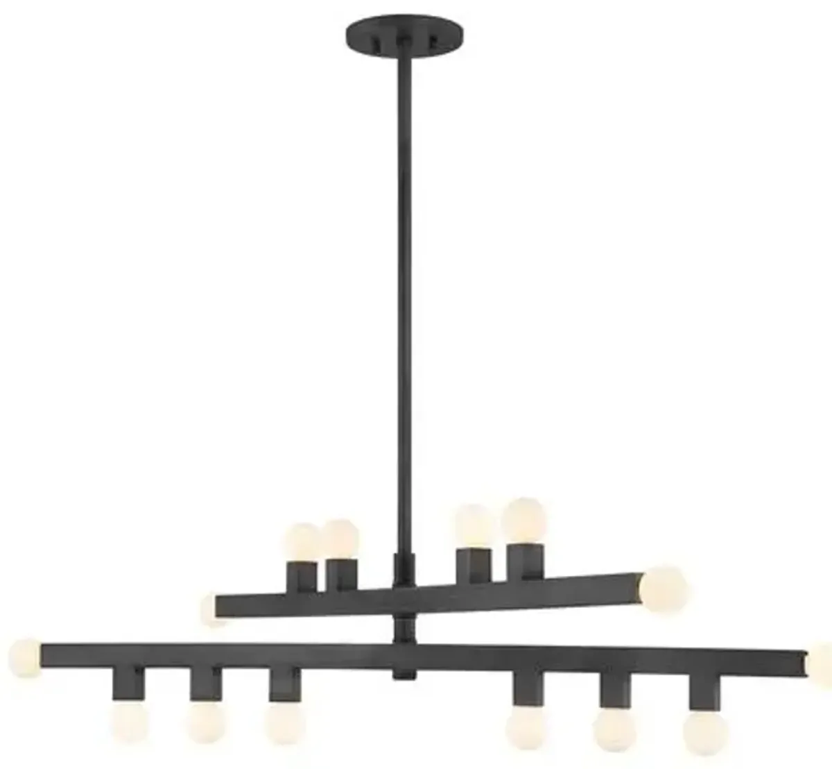 Sutter 10.5" Linear Chandelier - Gray