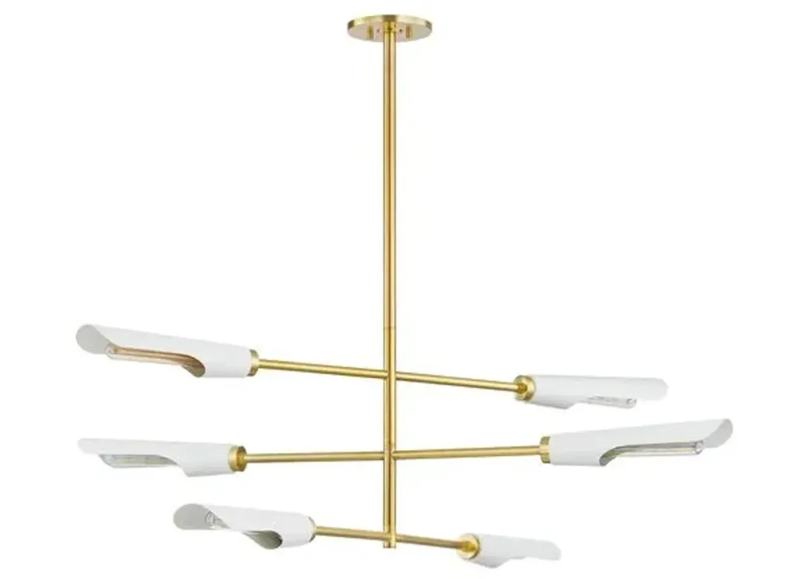 Harperrose 15.5" Chandelier - Aged Brass/Soft White