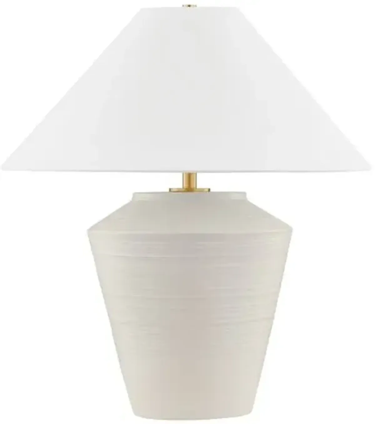 Rachie Ceramic Table Lamp - Whitewash Terracotta