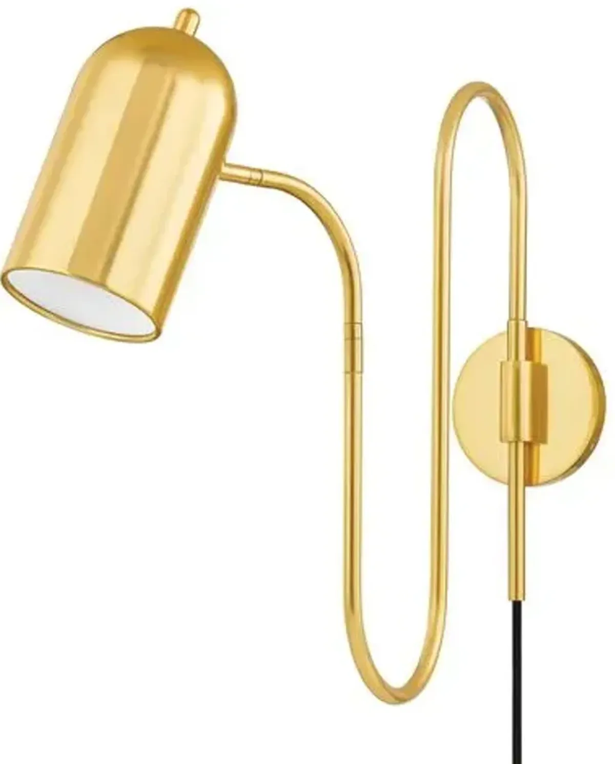 Romee 18" Plug-in Wall Sconce - Aged Brass - Gold