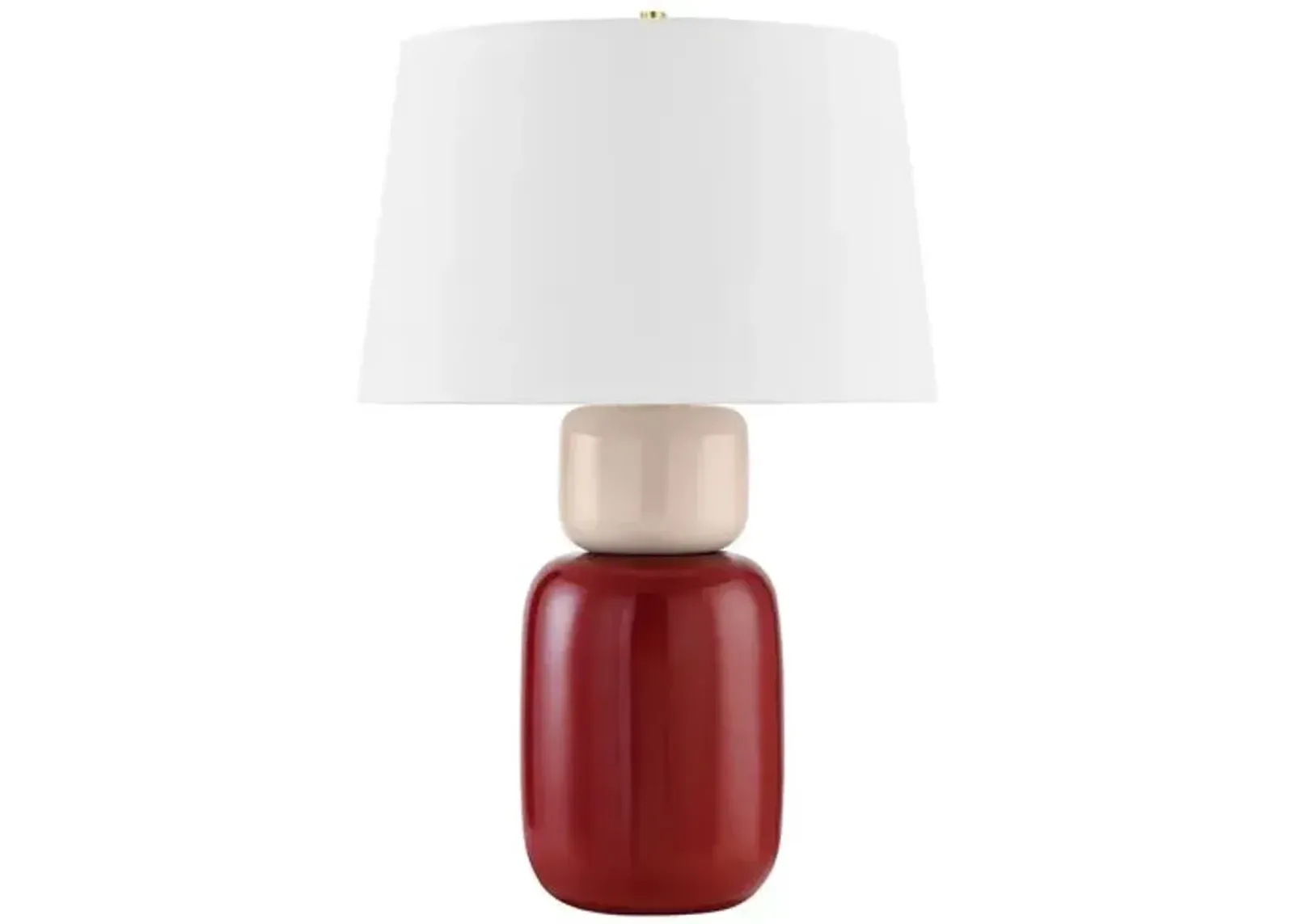 Batya Ceramic Table Lamp - Bordeaux Blush - Zoe Feldman for Mitzi - Pink