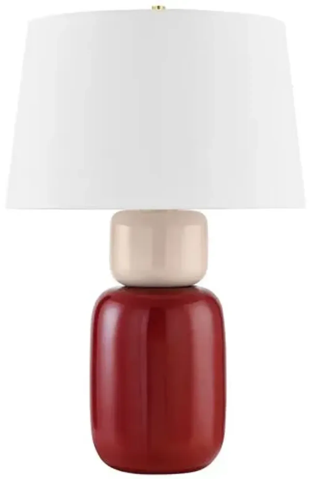 Batya Ceramic Table Lamp - Bordeaux Blush - Zoe Feldman for Mitzi - Pink