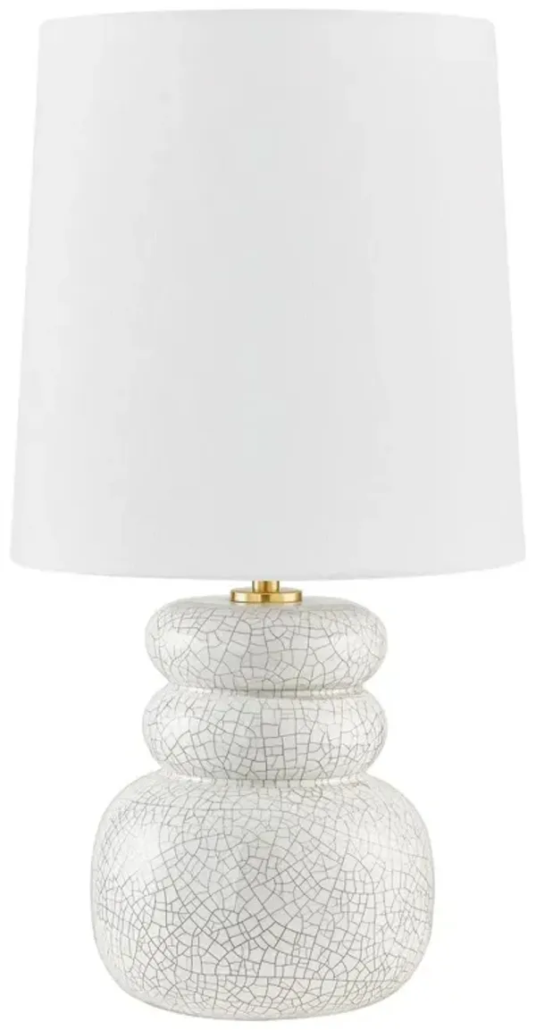Corinne Ceramic Table Lamp - Peignoir Crackle - Zoe Feldman for Mitzi - Pink