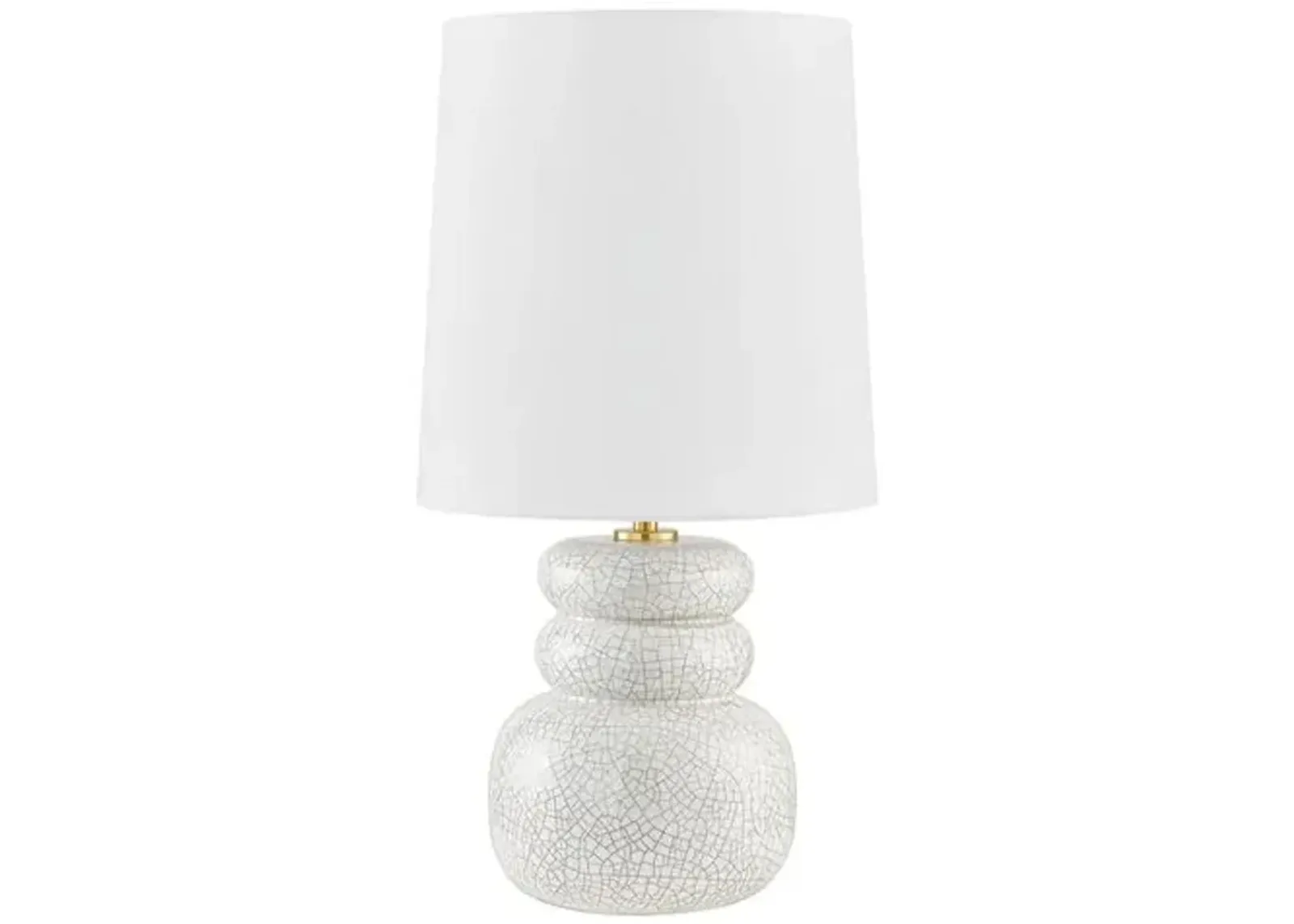 Corinne Ceramic Table Lamp - Peignoir Crackle - Zoe Feldman for Mitzi - Pink