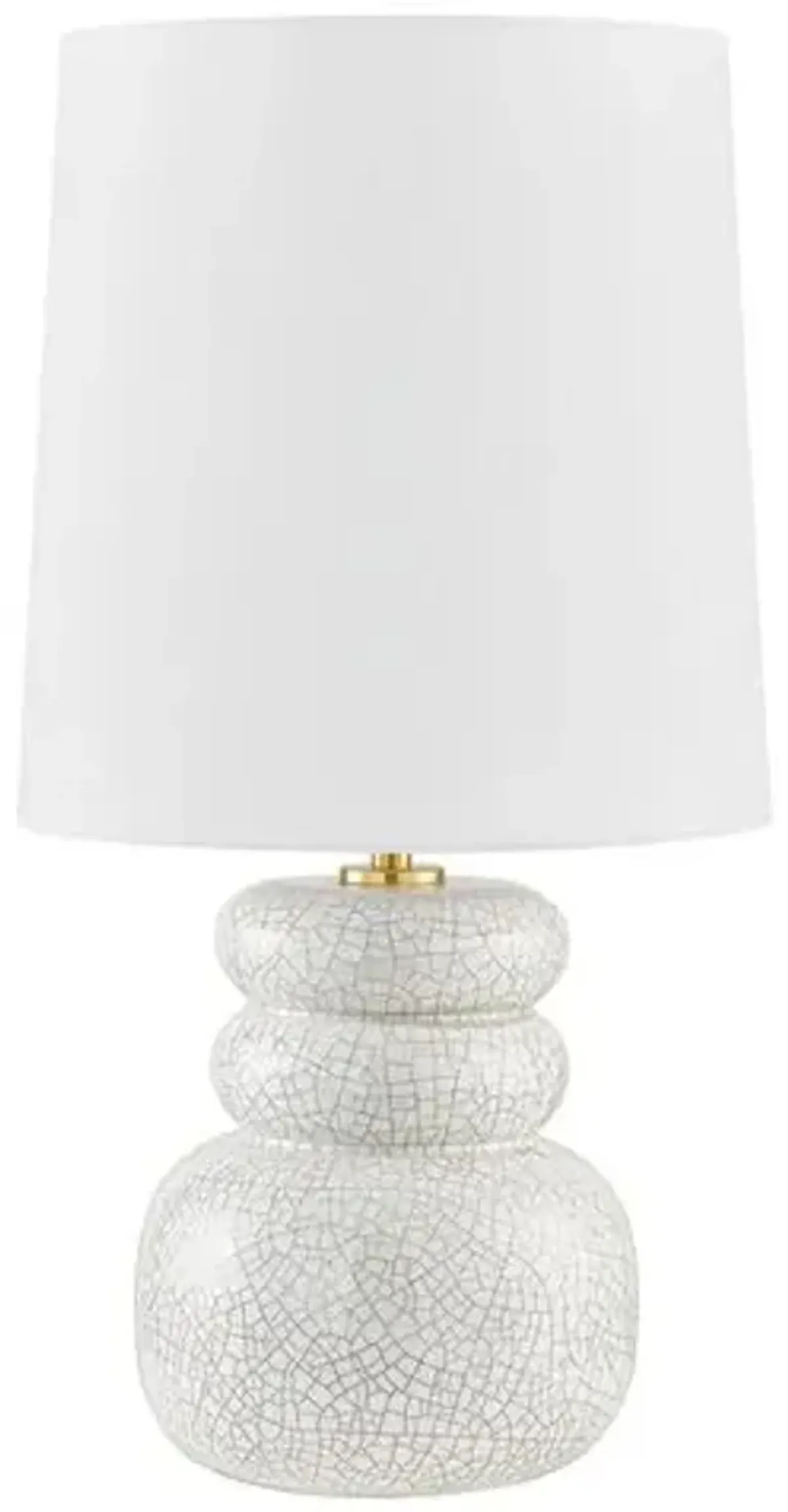 Corinne Ceramic Table Lamp - Peignoir Crackle - Zoe Feldman for Mitzi - Pink