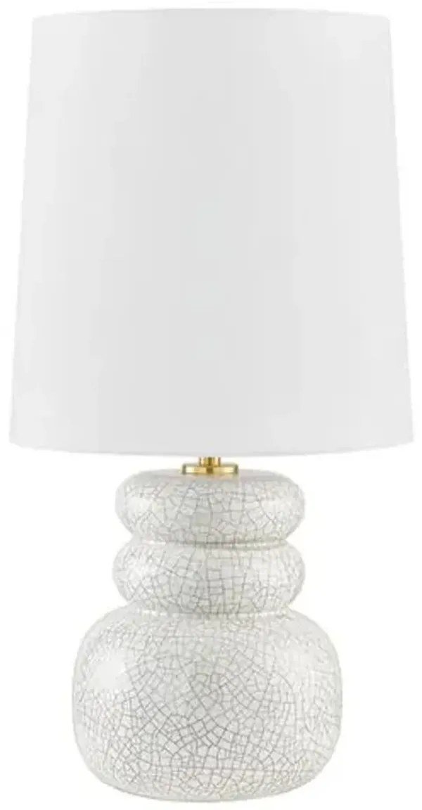 Corinne Ceramic Table Lamp - Peignoir Crackle - Zoe Feldman for Mitzi - Pink