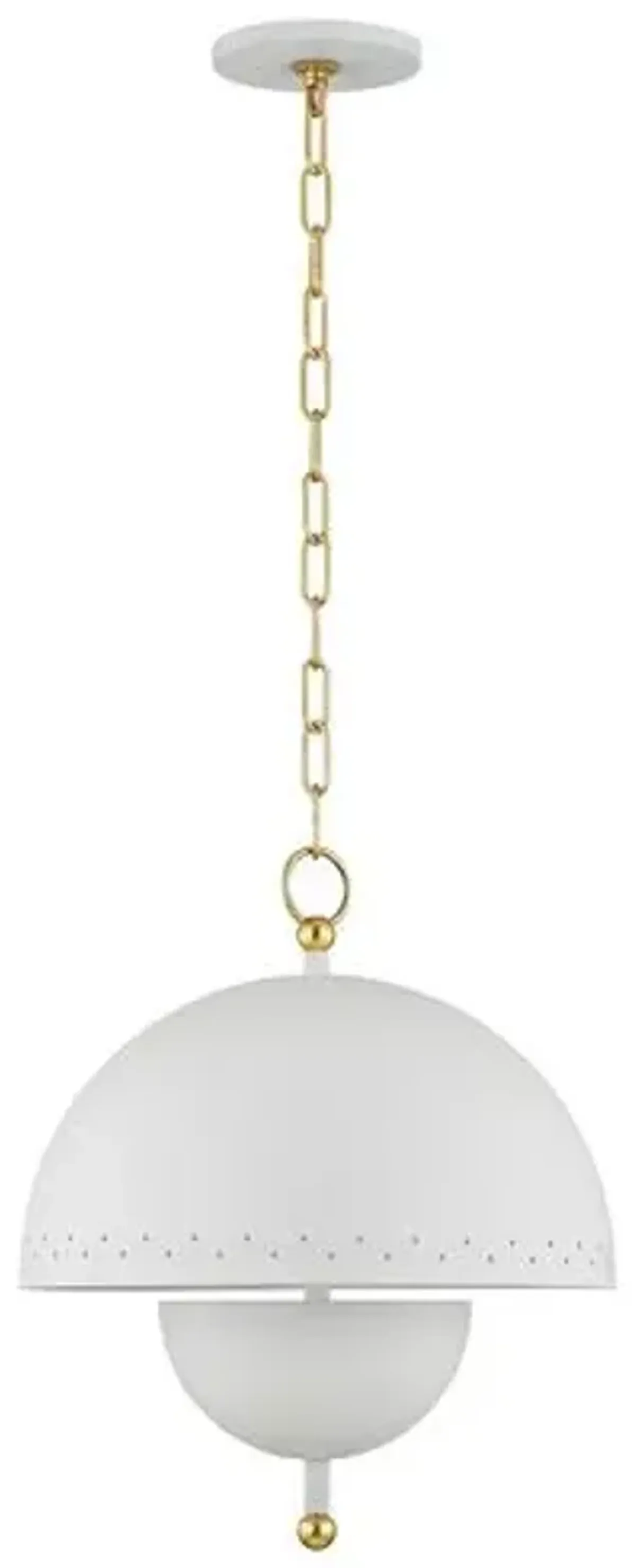 Jojo 17.75" Pendant - Aged Brass/Soft White - Zoe Feldman for Mitzi