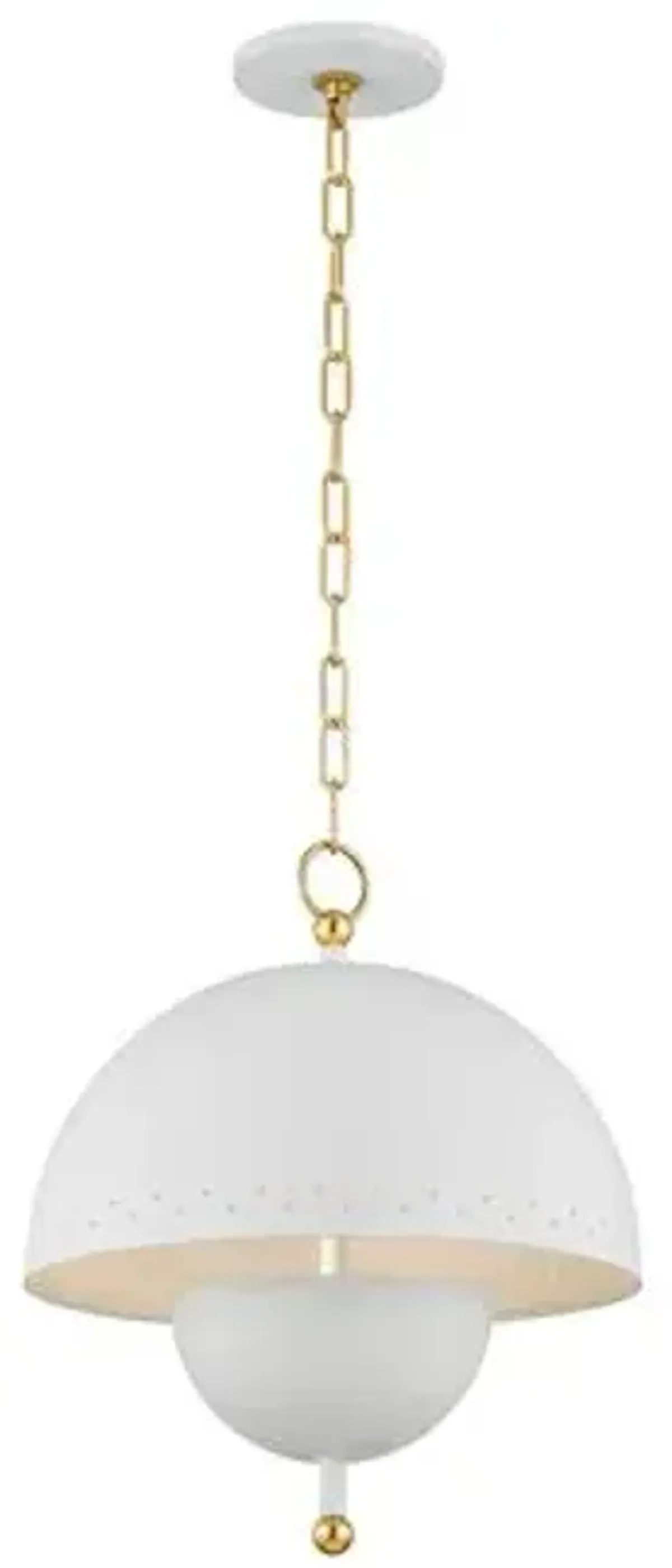 Jojo 17.75" Pendant - Aged Brass/Soft White - Zoe Feldman for Mitzi