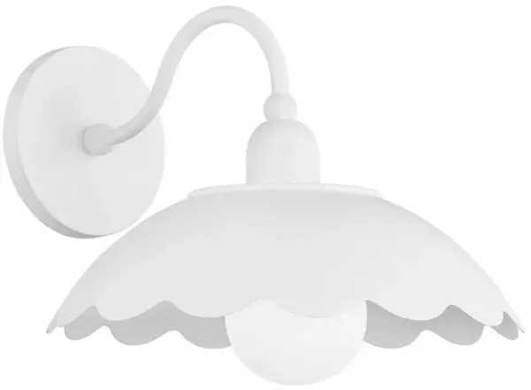 Yael 9" Wall Sconce - Textured White - Zoe Feldman for Mitzi