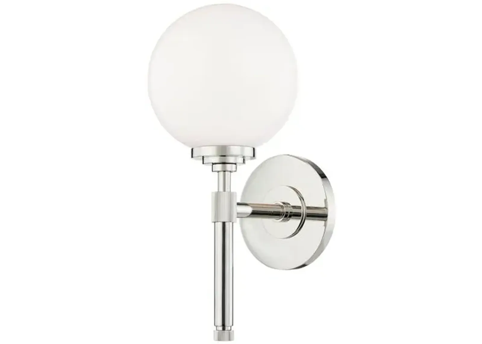 Parker Globe Wall Sconce - Silver