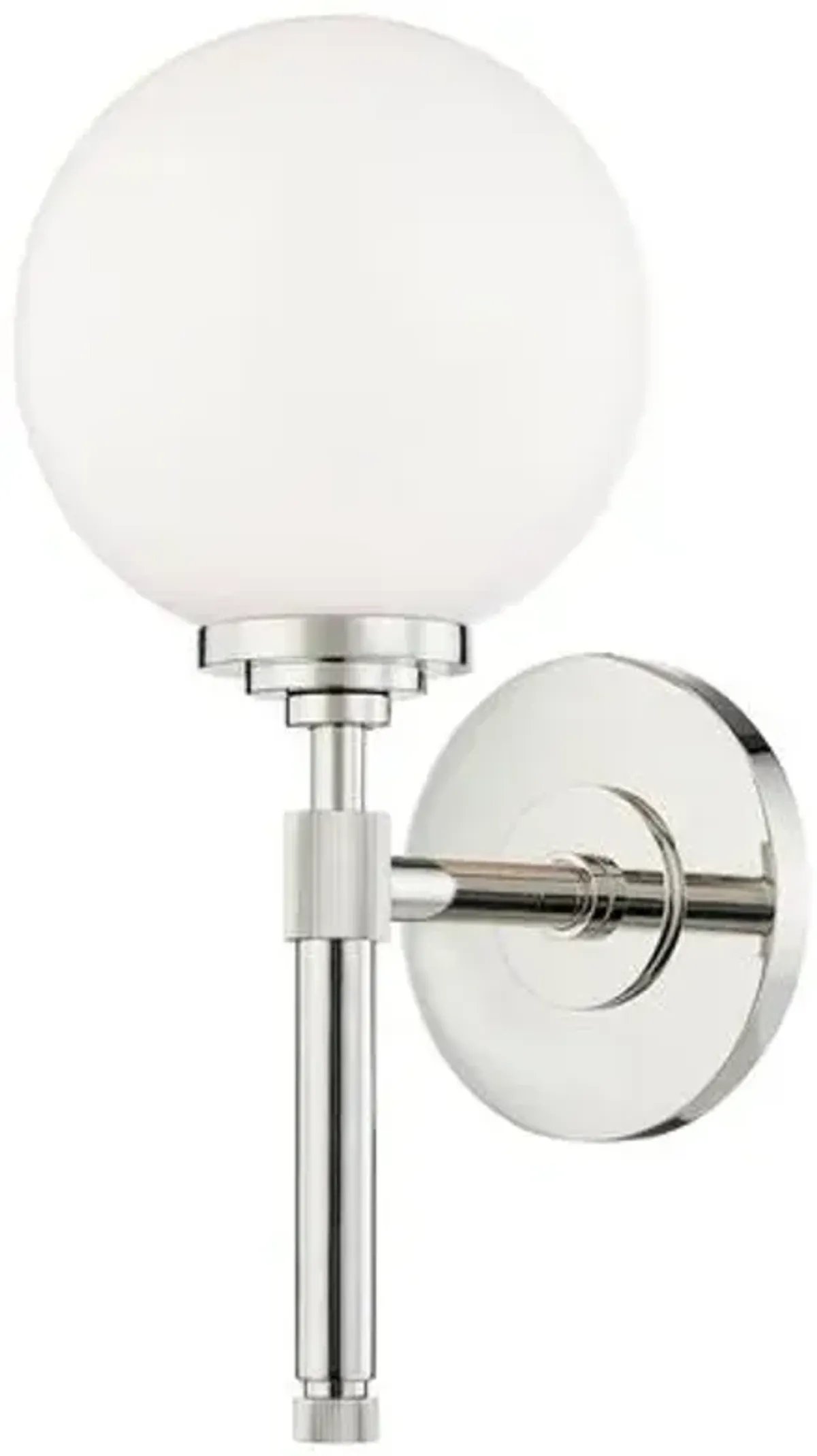 Parker Globe Wall Sconce - Silver