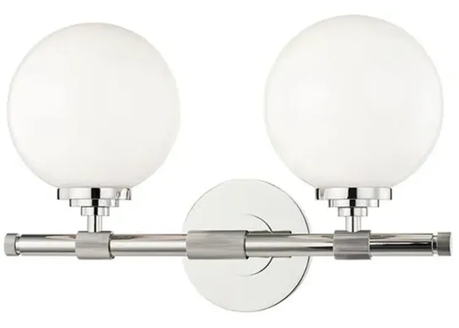 Parker 2-Light Bath and Vanity Wall Sconce - Silver