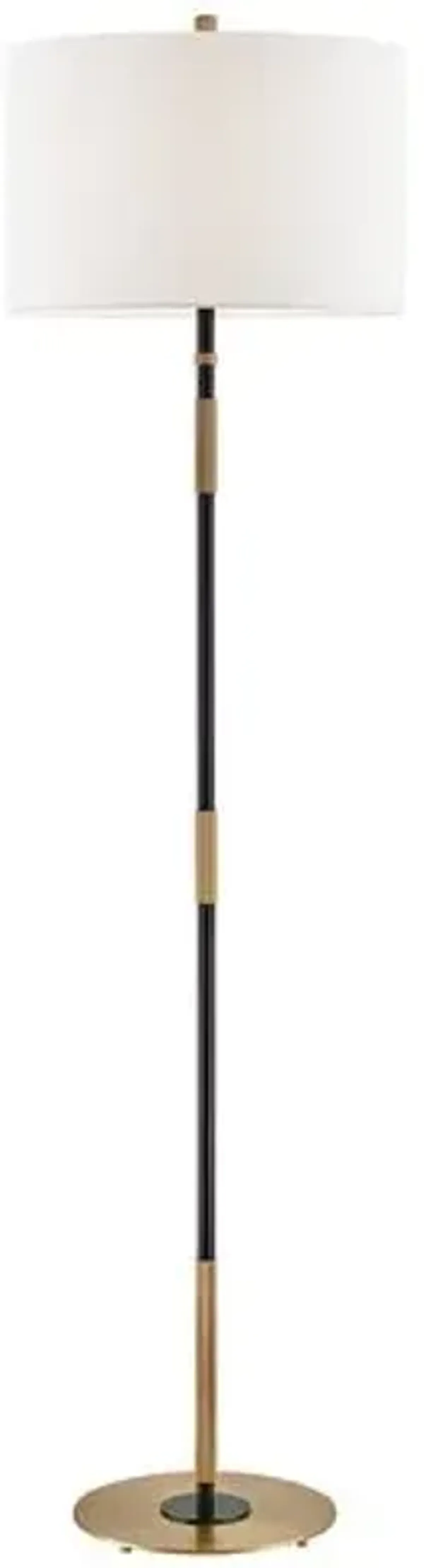 Parker Floor Lamp - Belgian Linen/Aged Old Bronze