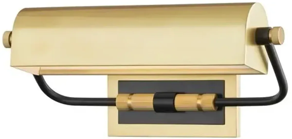 Parker Picture Light - Brass/Aged Old Bronze - Brown