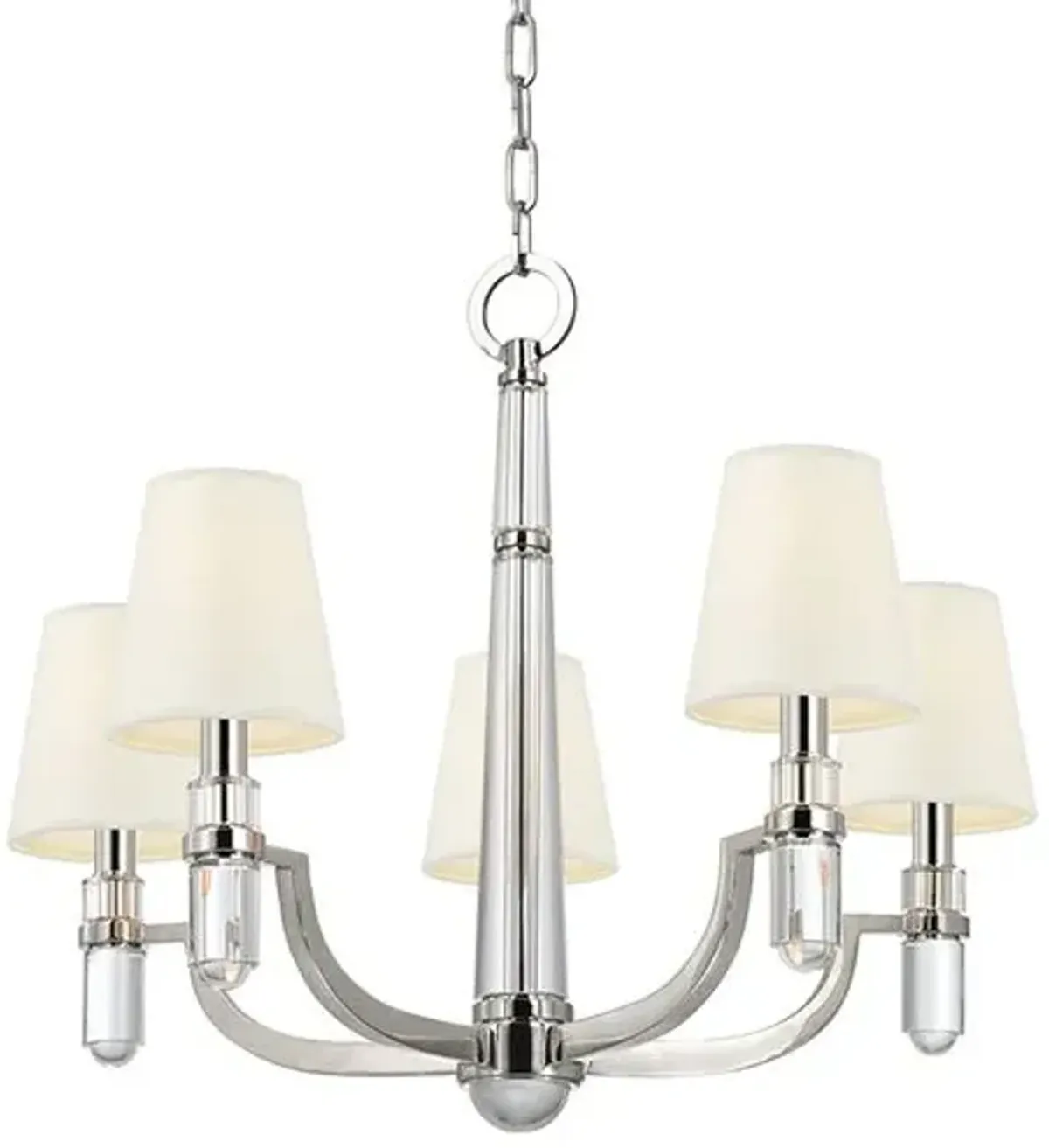 Saylor Chandelier - Polished Nickel - Silver