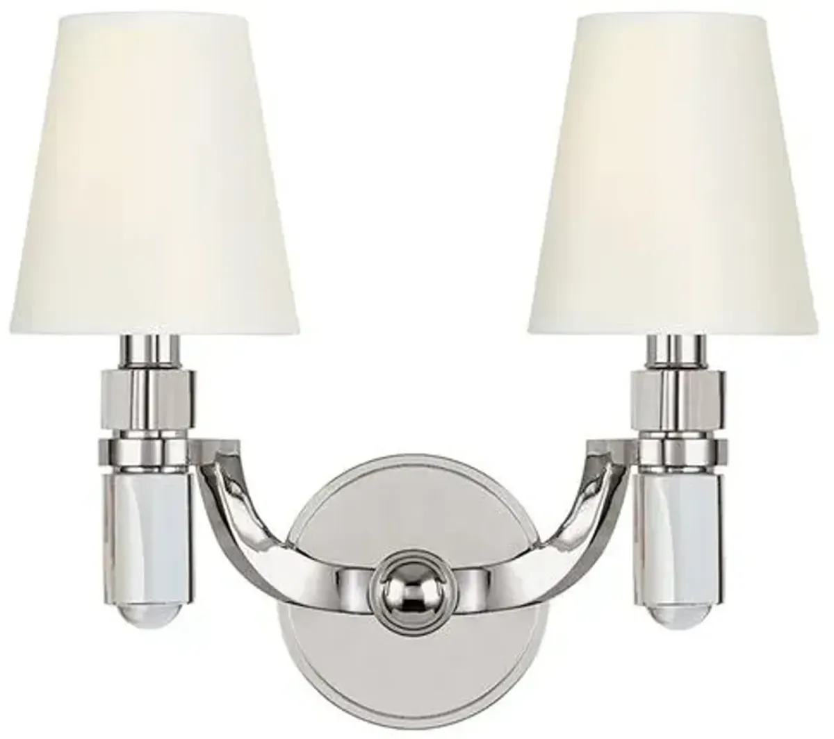 Saylor 2-Light Wall Sconce - Silver