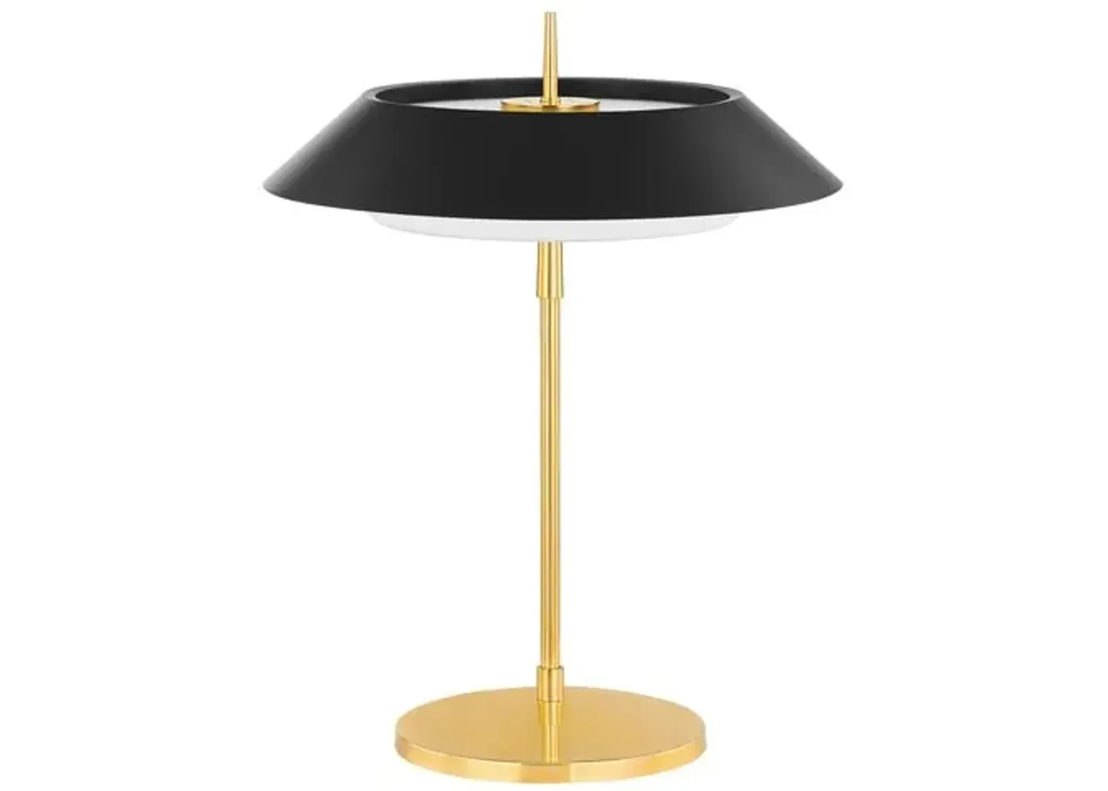 Colsn Table/Desk Lamp - Aged Brass/Soft Black