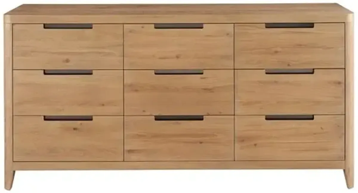 Wrenley 9-Drawer Dresser - Organic Natural Oak - Brown