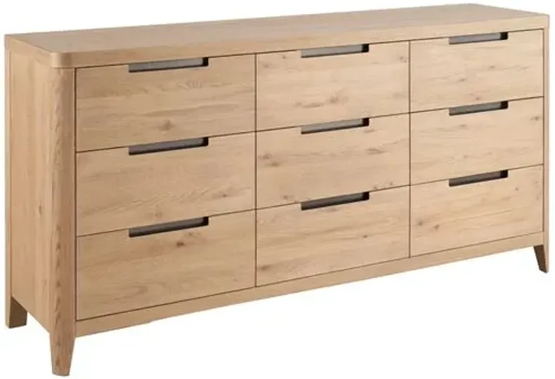 Walker Drawer Dresser - Organic Natural Oak - Brown