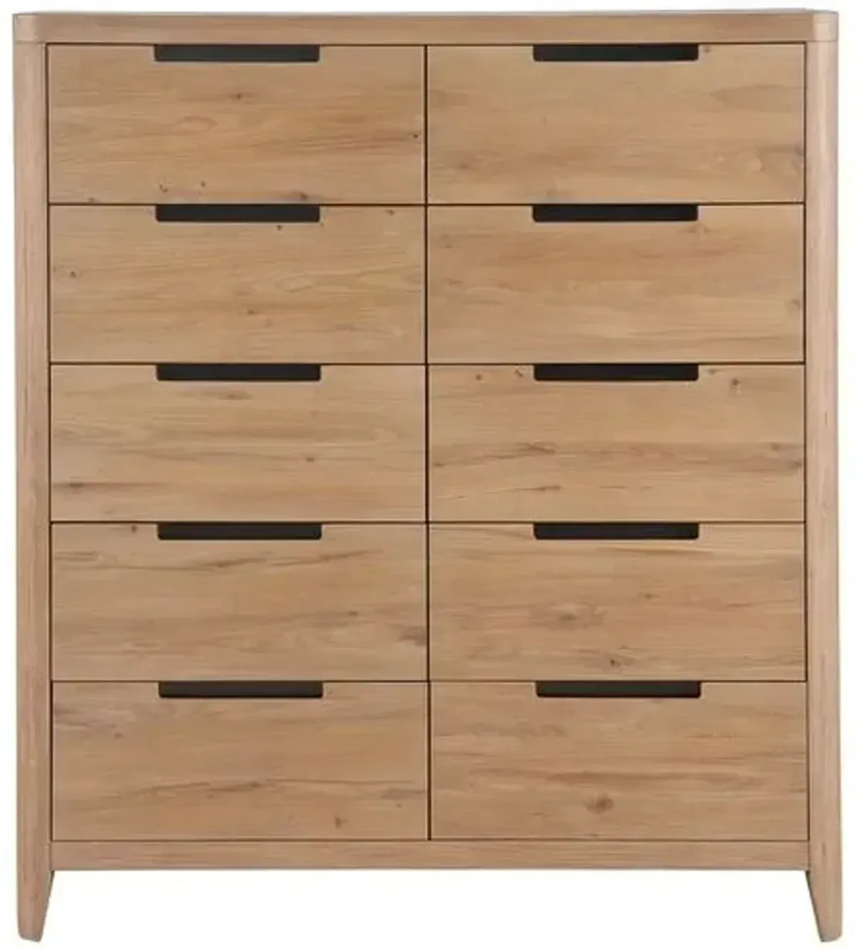 Wrenley 10-Drawer Chest - Organic Natural Oak - Brown