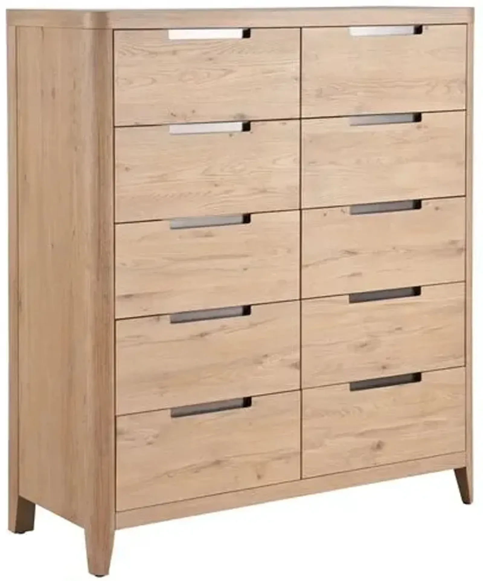 Wrenley 10-Drawer Chest - Organic Natural Oak - Brown