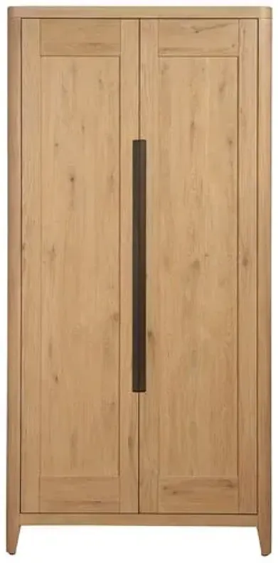 Wrenley Wardrobe - Organic Natural Oak - Brown