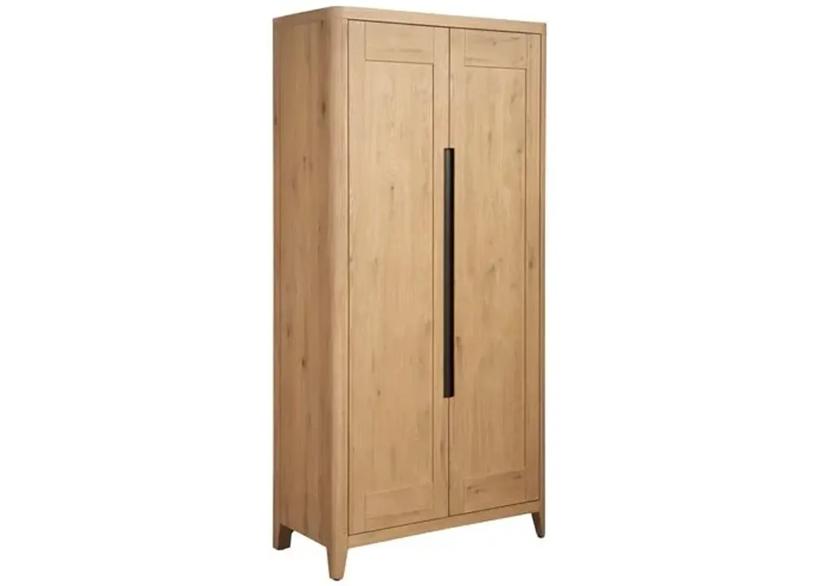 Wrenley Tall Wardrobe - Organic Natural Oak - Brown