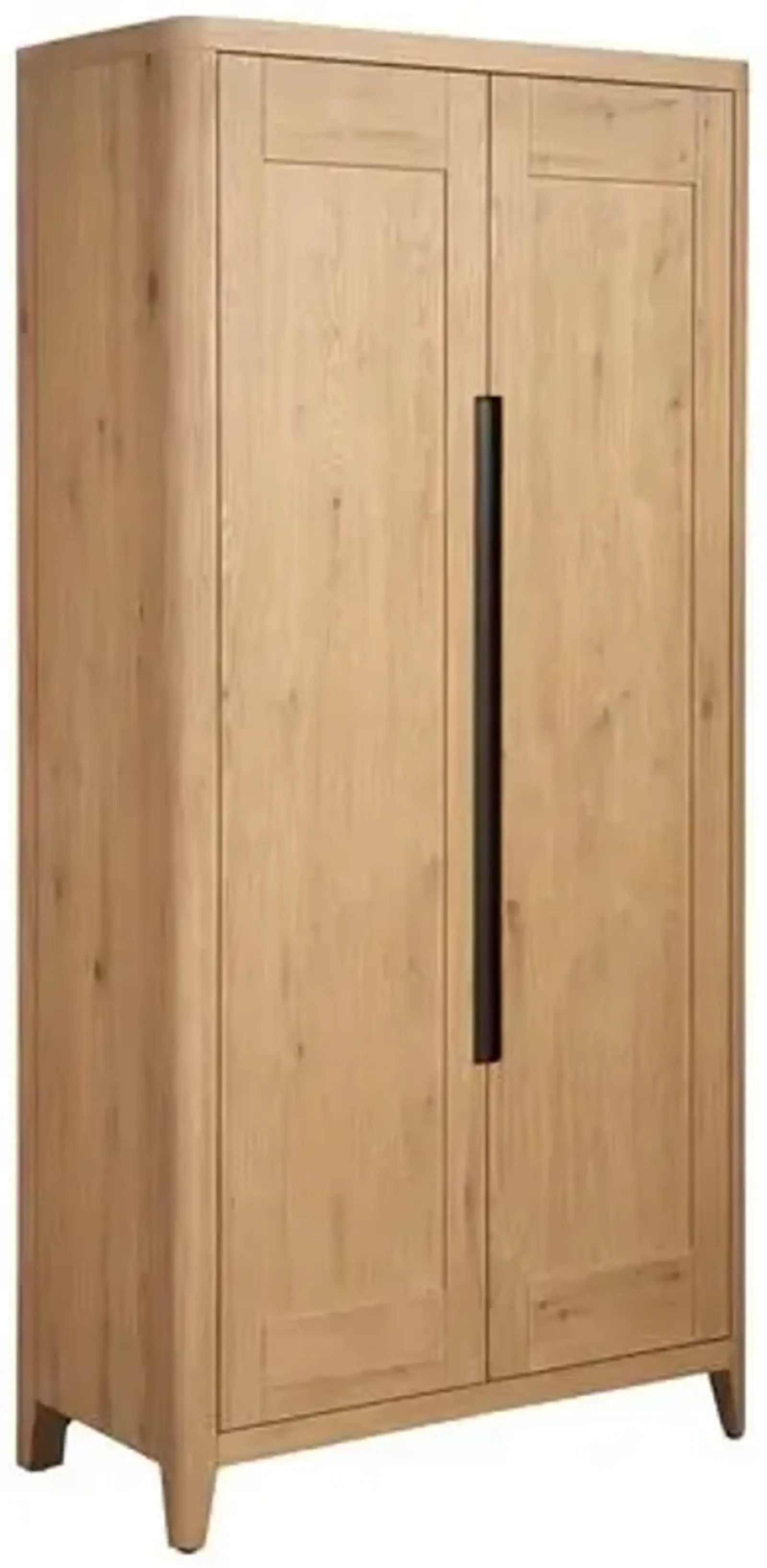 Wrenley Tall Wardrobe - Organic Natural Oak - Brown