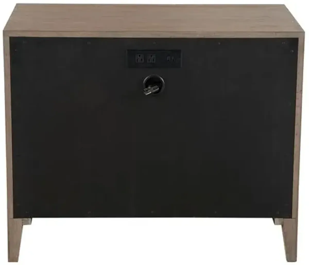 Vivian 3-Drawer Nightstand - Gray Oak