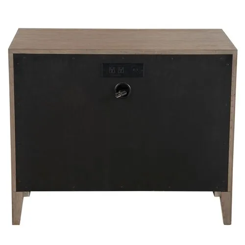 Cove Drawer Nightstand - Gray Oak