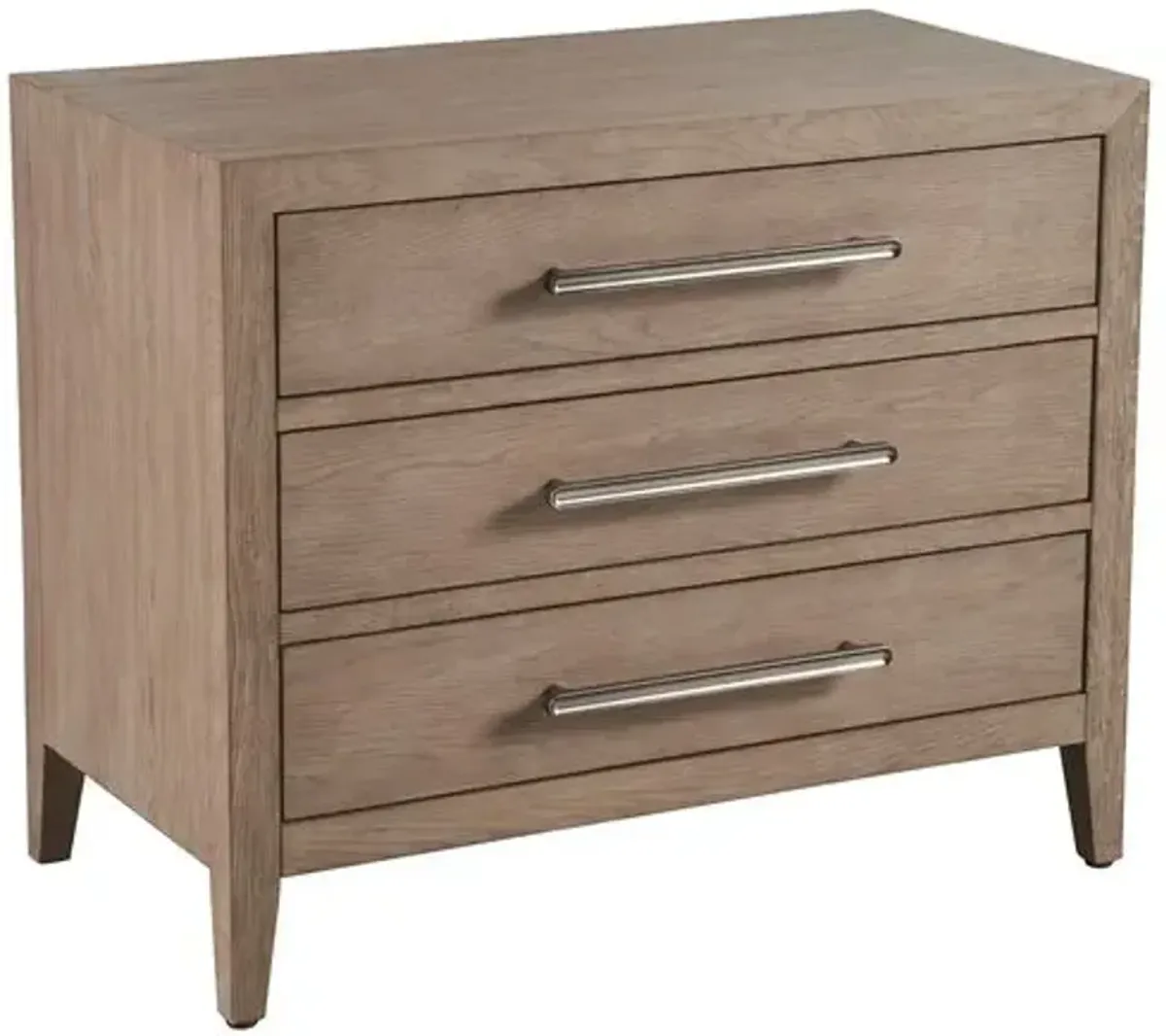 Vivian 3-Drawer Nightstand - Gray Oak