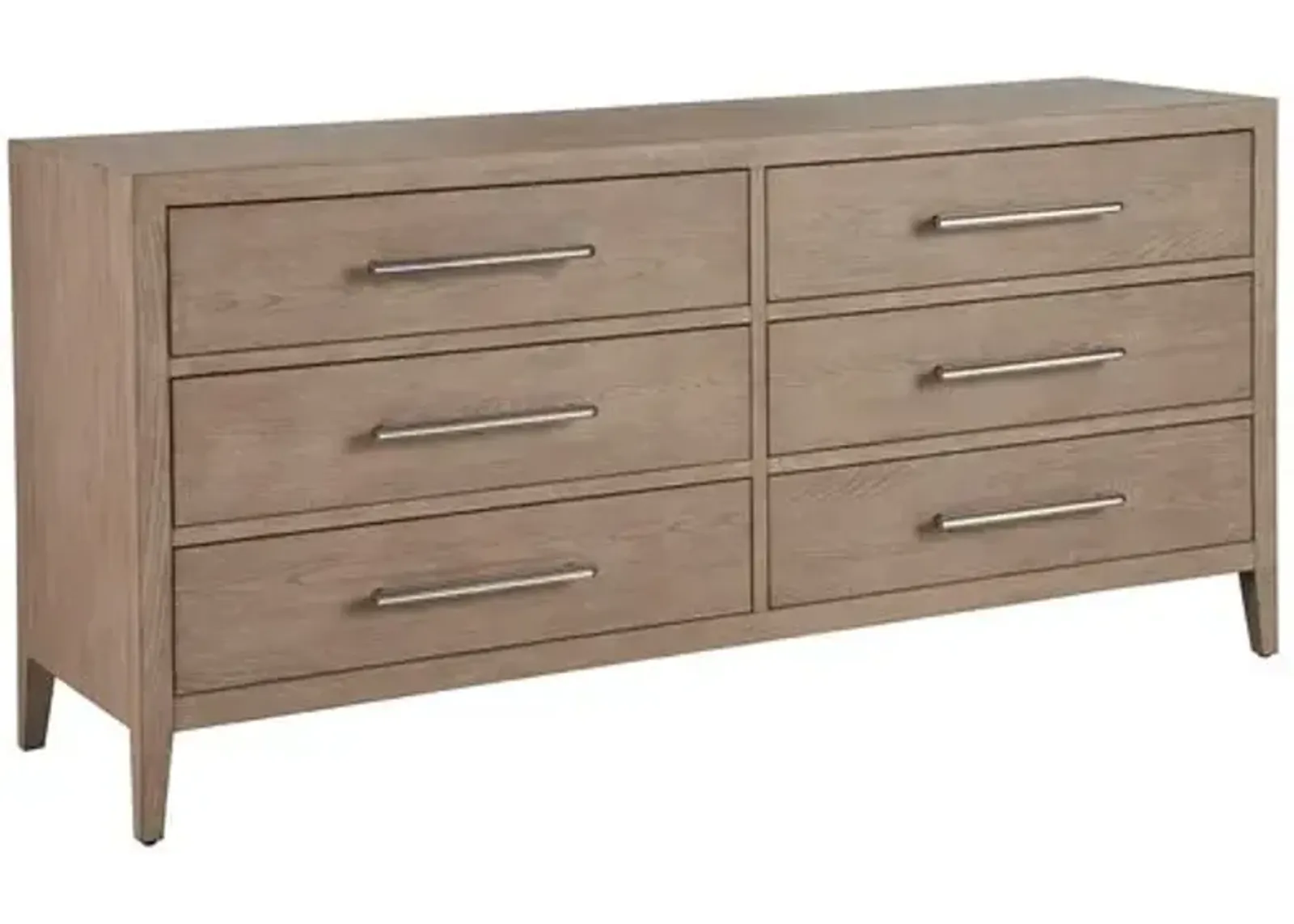 Vivian 6-Drawer Dresser - Gray Oak