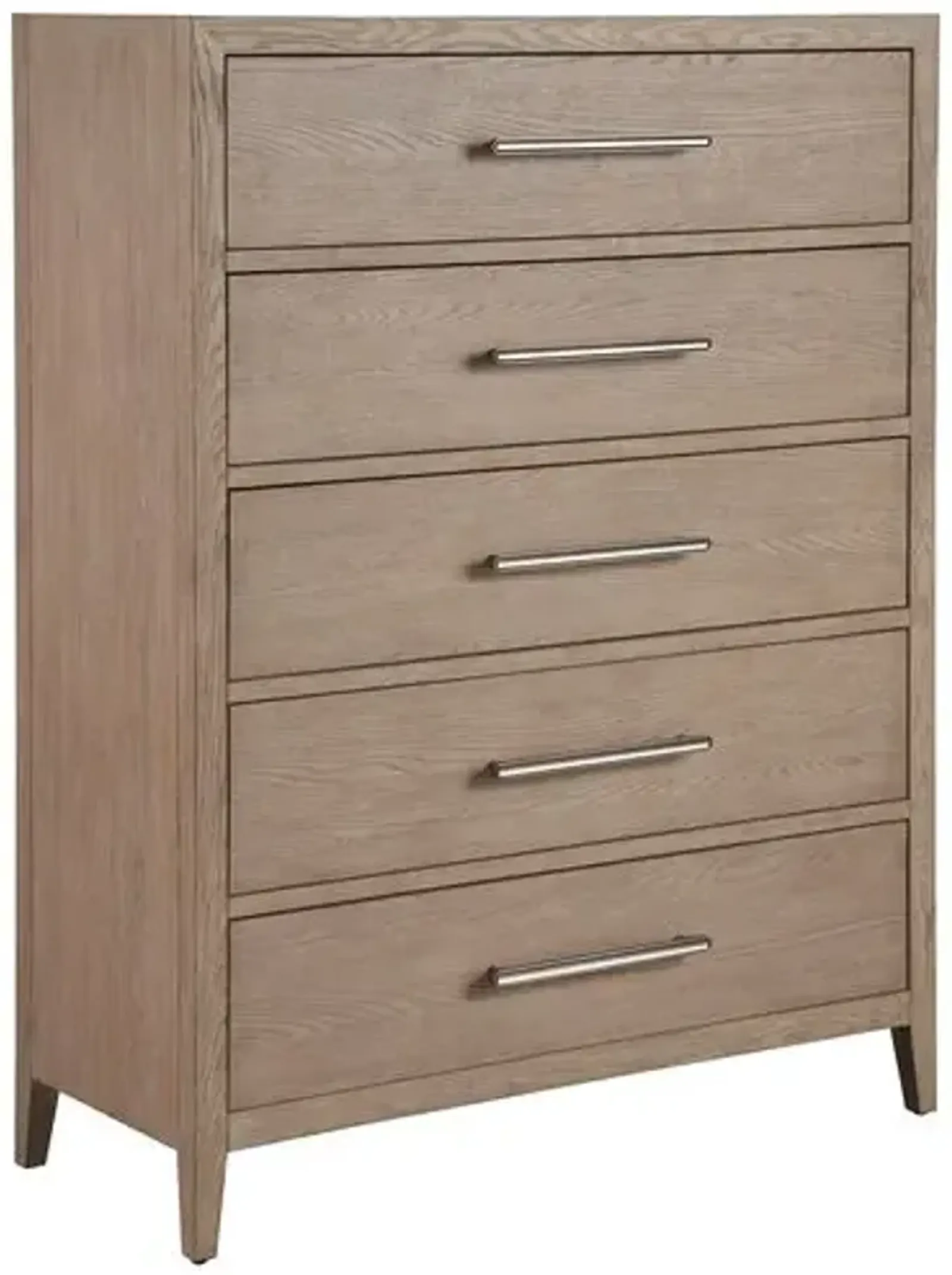 Vivian 5-Drawer Chest - Gray Oak