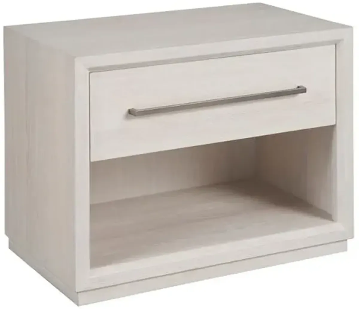 Trixie 1-Drawer Nightstand - White Oak