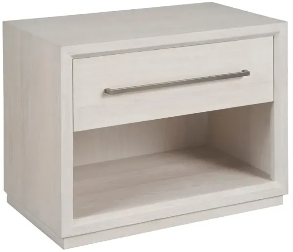 Trixie 1-Drawer Nightstand, White Oak