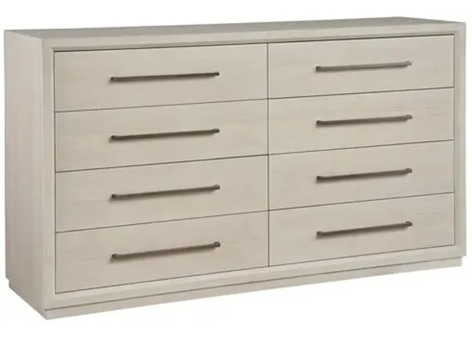 Trixie 6-Drawer Dresser - White Oak - Brown