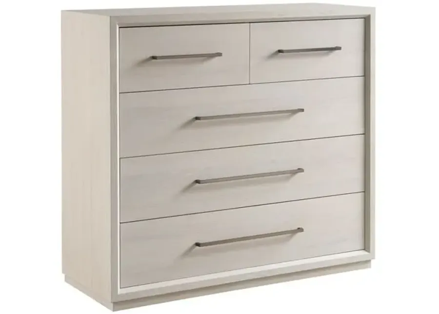 Trixie 5-Drawer Chest - White Oak