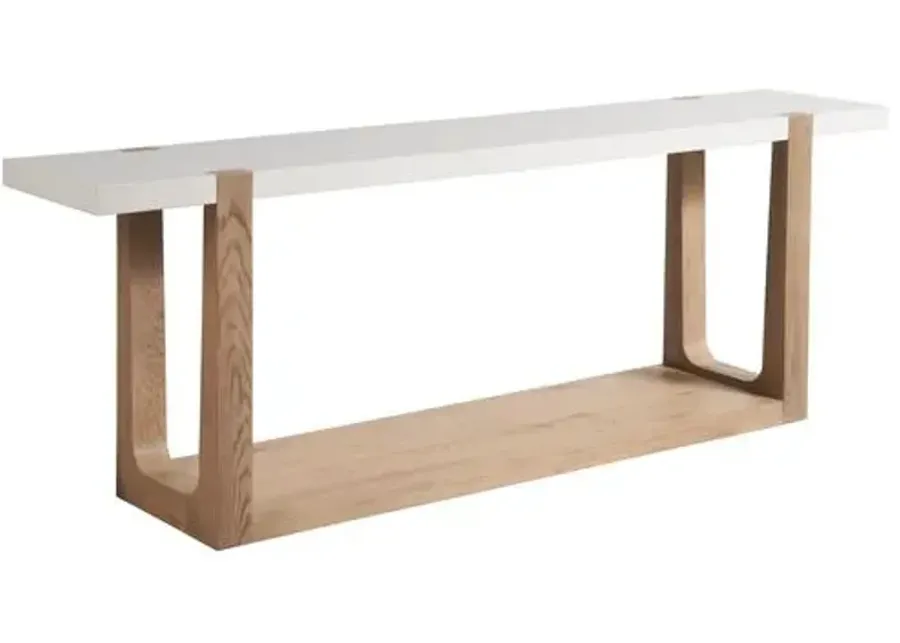 Rosa Console Table - Organic Natural Oak - Brown