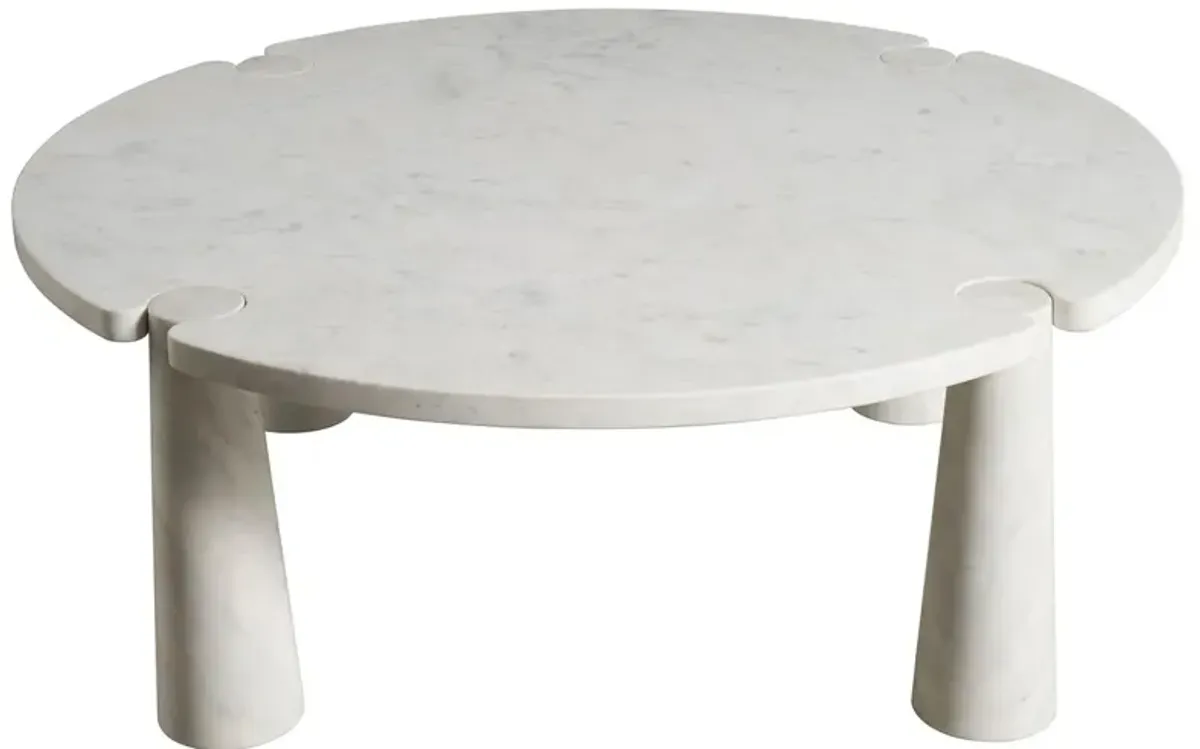 Ricky Cocktail Table, White Banswara