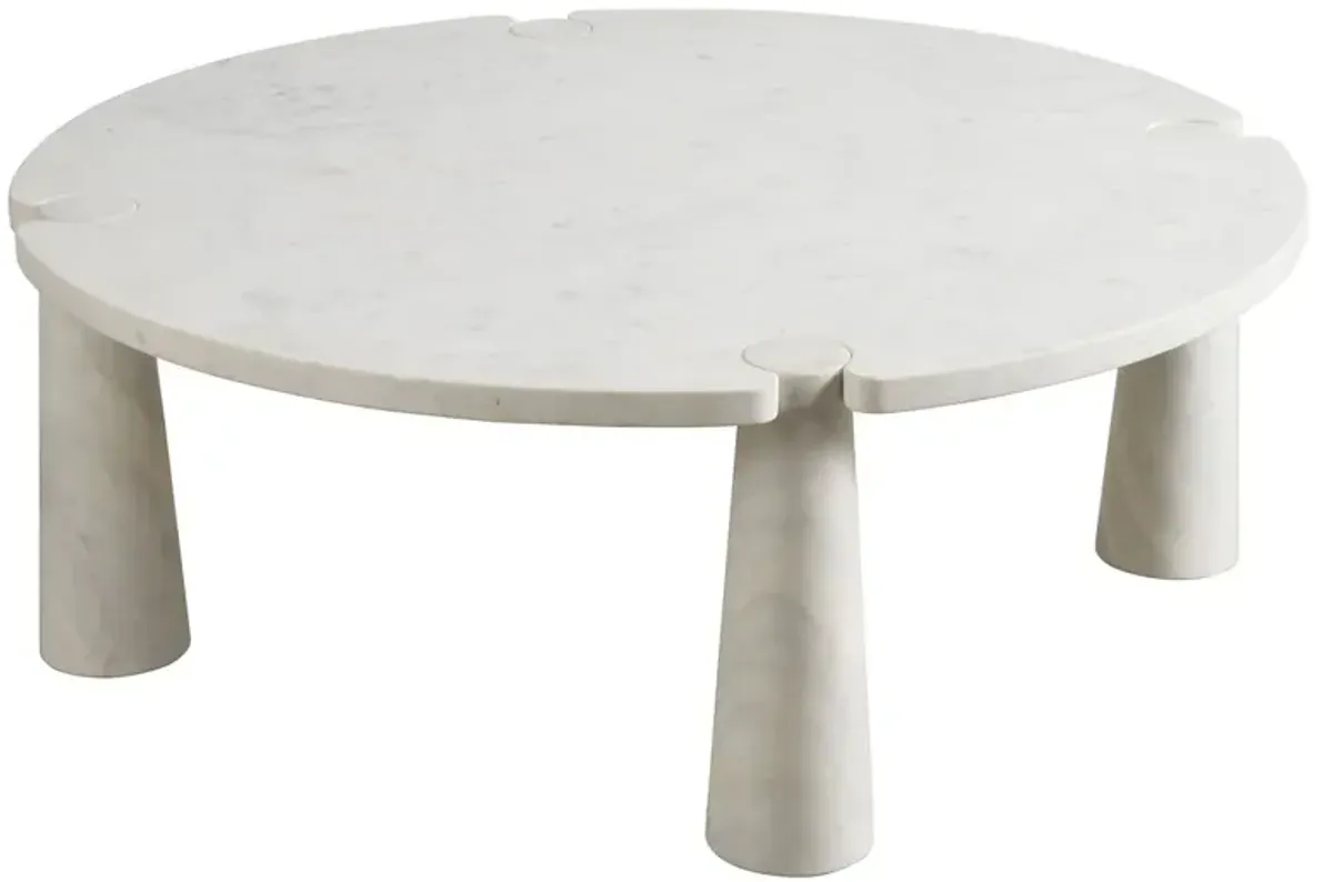Ricky Cocktail Table, White Banswara