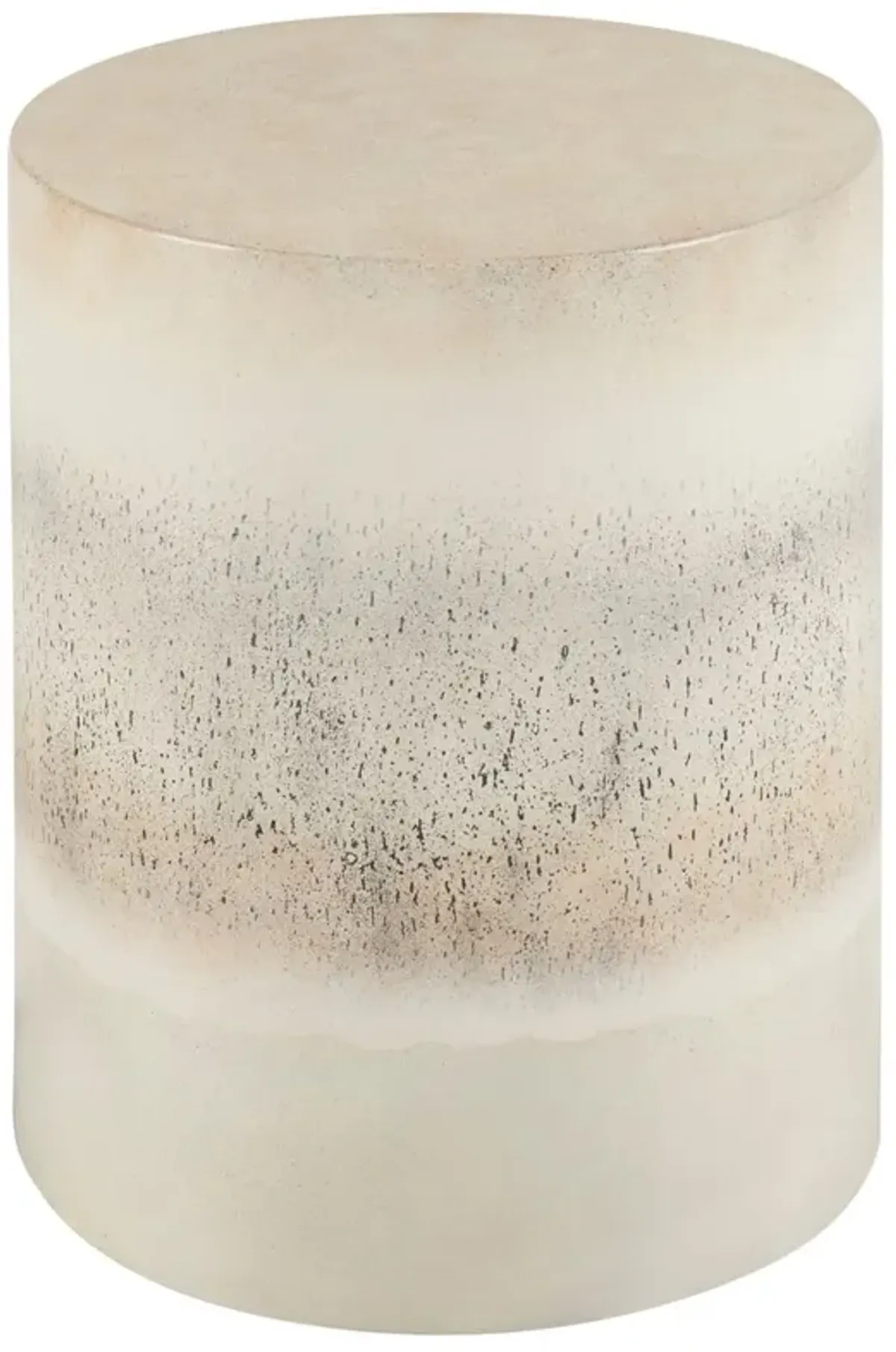 Ruthanne Round Concrete End Table, Ombre