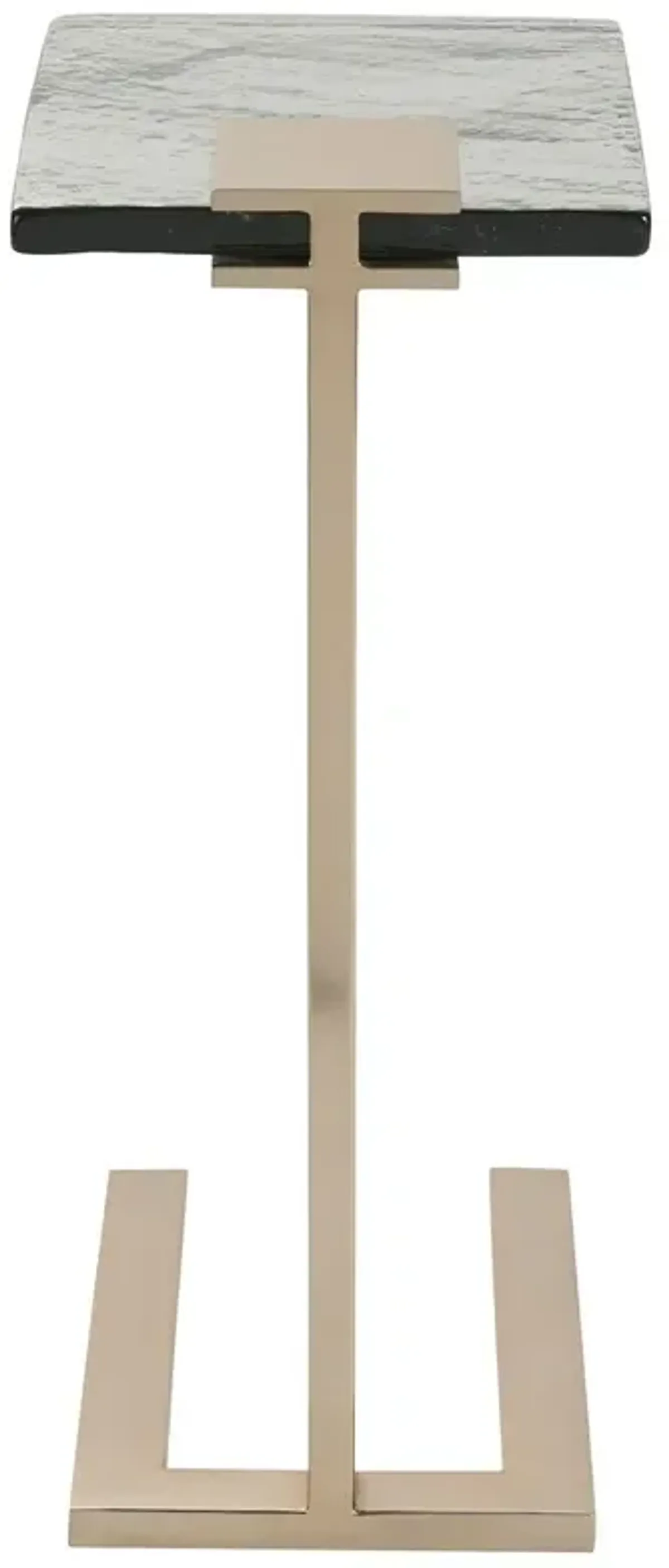 Nico Martini Table, Smoke Glass/Champagne Gold
