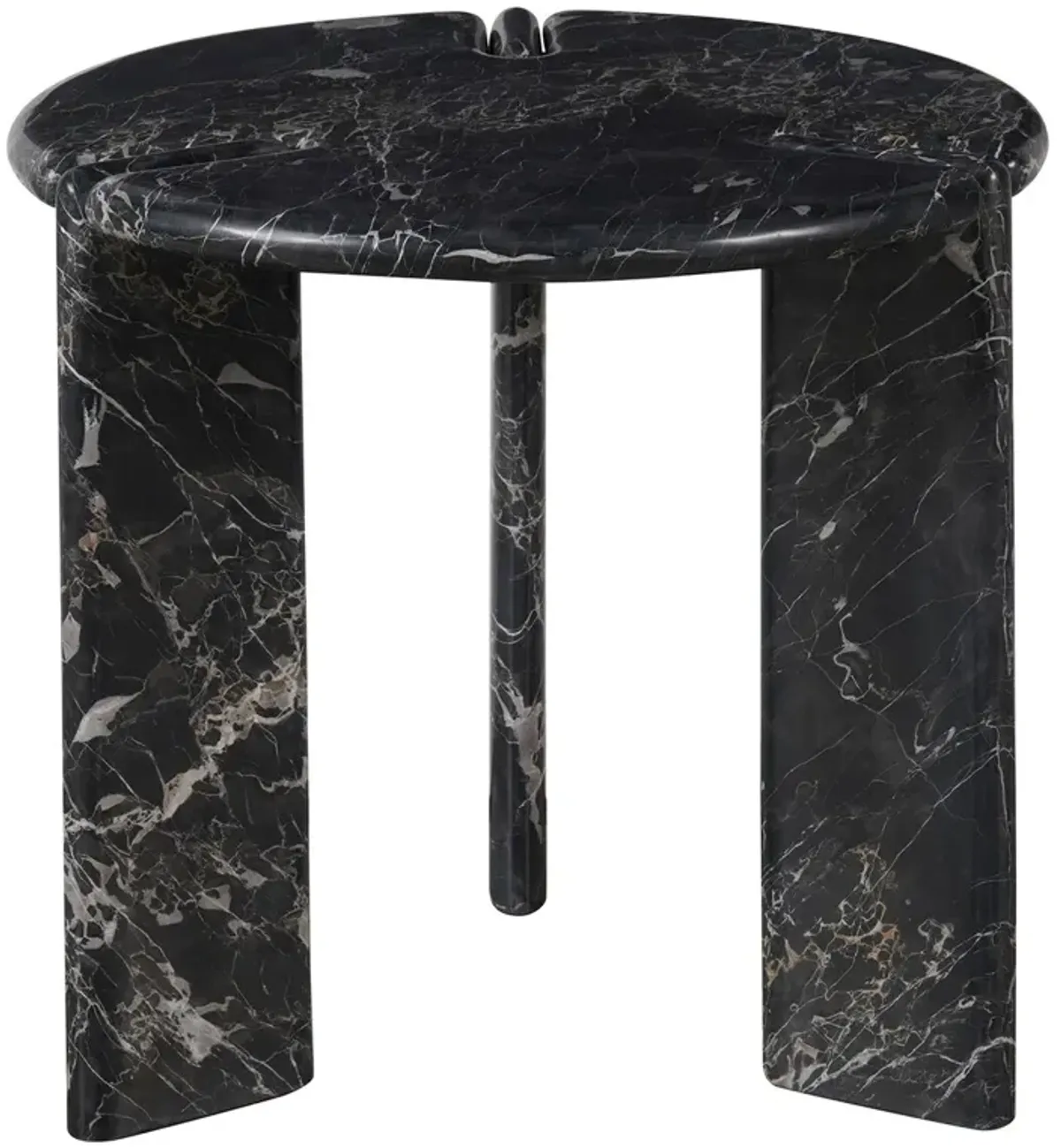 Rivenna End Table, Black Portoro Marble | One Kings Lane