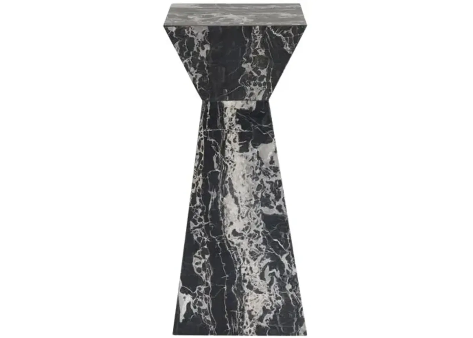 Rivenna Drink Table - Black Portoro Marble - Gold