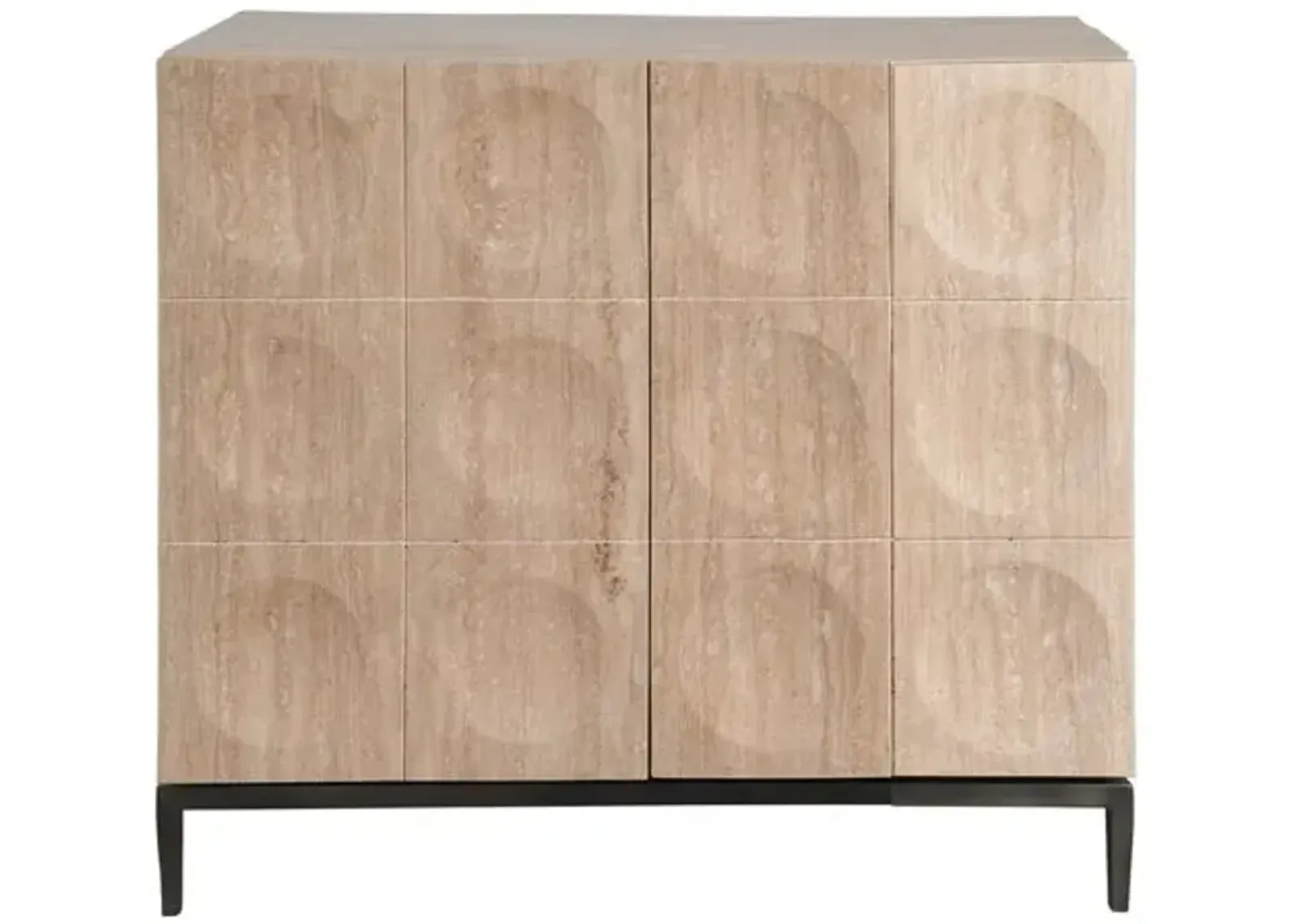 Dexon Bunching Credenza - Classic Travertine - White