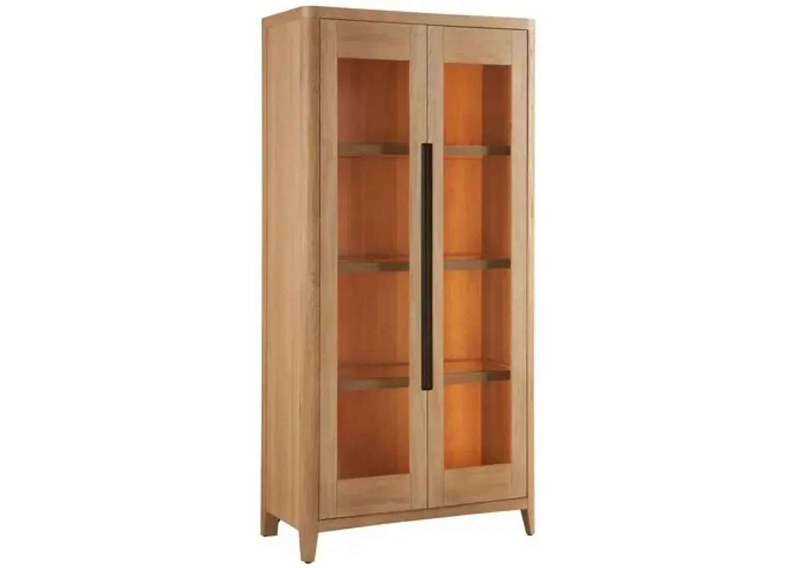 Kyna Tall Display Cabinet - Brown