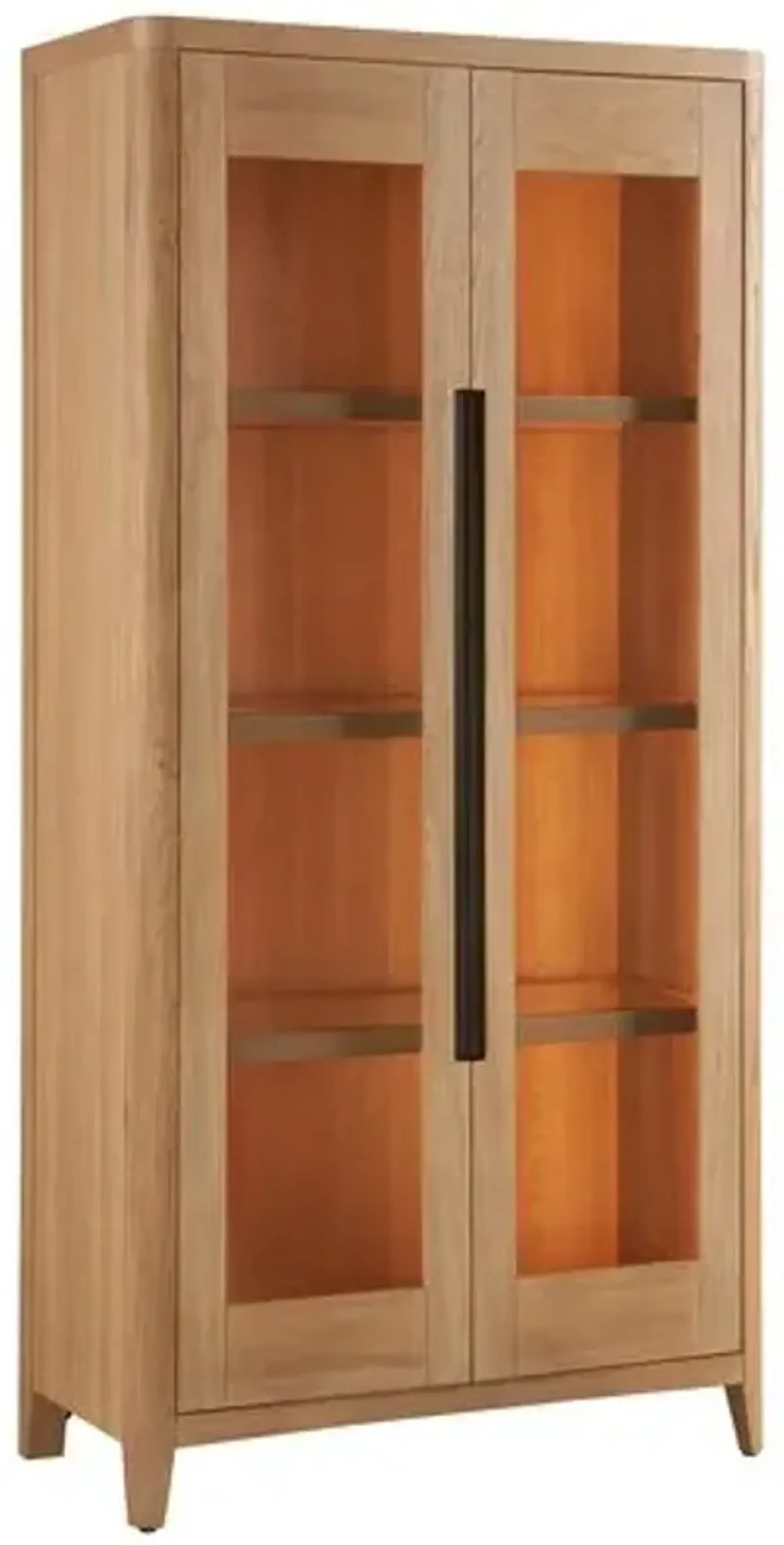 Kyna Tall Display Cabinet - Brown