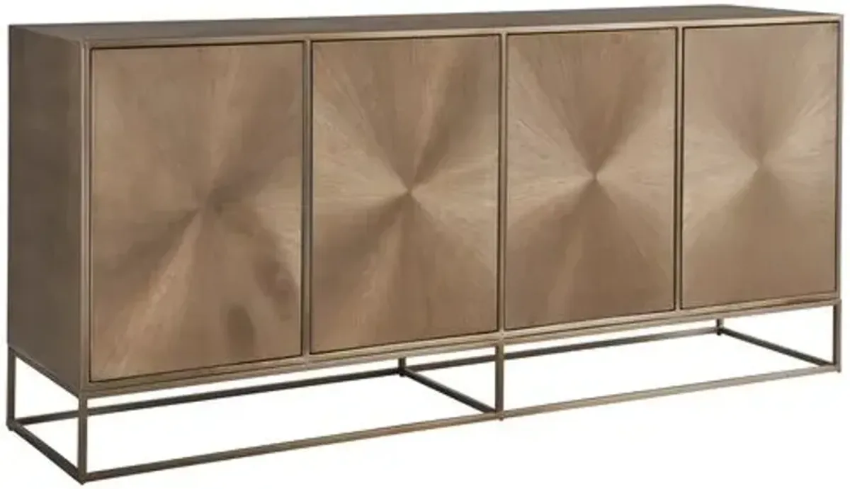 Lynn Credenza - Aged Brass - Gold