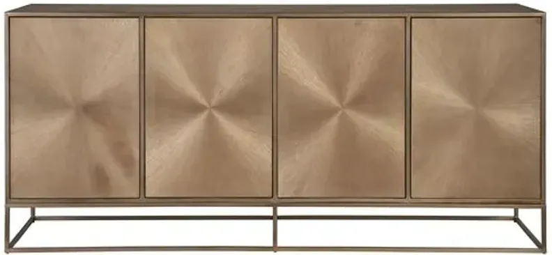 Fusion Credenza - Aged Brass - Gold